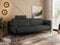 MKS MEBLE 3 Sitzer Sofa mit Schlaffunktion Schlafsofa mit Metallgestell Couch mit Schlaffunktion Bettsofa mit Großer Liegefläche von 200 L × 140 B - Dunkelgrau Strukture - Salento