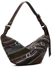 Desigual Umhängetasche Schultertasche Fibonacci Munster 2.0 Crossbody Bag Dark Camel braun