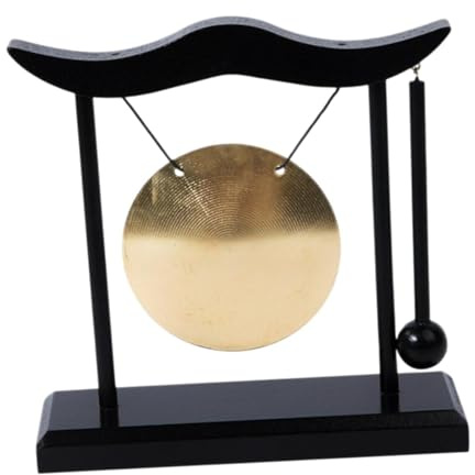Sharplace Gong de escritorio con soporte y escritorio mazo