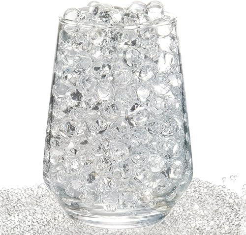 Wasserperlen Durchsichtig, 82000 Stück Deko Wasserperlen für Pflanzen in Vase, Water Beads, Gelkugeln Transparent, Vasenfüller für Schwimmende Perlen Kerze, Floating Christmas, Hochzeits-Mittelstück