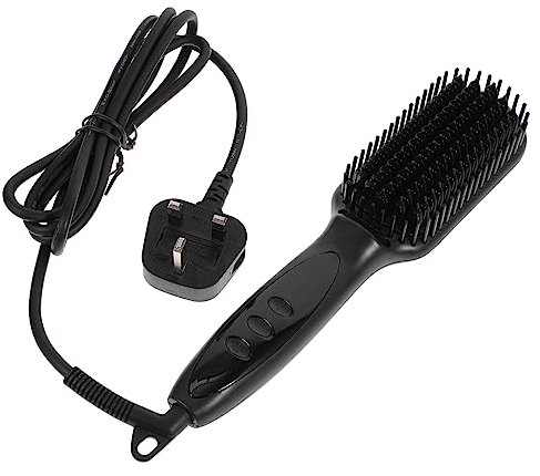 PACKOVE Plancha De Pelo De Temperatura Cepillo Eléctrico Alisador Velocidades Peine Viaje y Casa