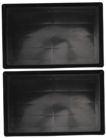 Didiseaon 2pcs Sturdy Plastic Pet Cage Tray with Thickened Design Dog and Rabbit Cage Bottom Pan for Active Pets