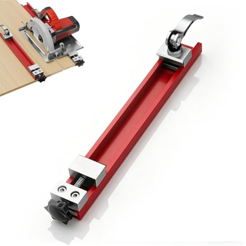 Guide de scie circulaire rail ajusté à haute résistance en aluminium Guide de base de la machine de coupe en alliage pour la scène du travail du bois
