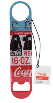 TableCraft CC398 Coca-Cola Décapsuleur plat en métal Motif graphique Rouge