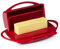 Butterie Butterdose mit Klappdeckel und passendem Streuer (rot)