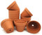 16er-Set Tontöpfe - Blumentöpfe Übertöpfe Pflanztopf - Ideal zur Anzucht - Naturprodukt - wiederwendbar - verschiedene Größen (ca. Ø 6 cm x Höhe 6 cm)
