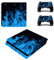 Wondder Autocollant de Peau de PS4 Slim, Autocollant Protecteur de Peau de Décalque de Vinyle pour la Console de PS4 Slim + 2 Peaux de Contrôleur + 2 x Poignées de Pouce de Silicone (Couleur 20)