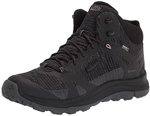 KEEN Damen Terradora 2 Mid Waterproof Wanderstiefel, Black/Magnet, 37 EU