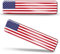 Biomar Labs® 2 x Aufkleber 3D Gel Silikon Stickers Vereinigte Staaten Amerika America USA Flag Flagge Fahne Autoaufkleber F 27