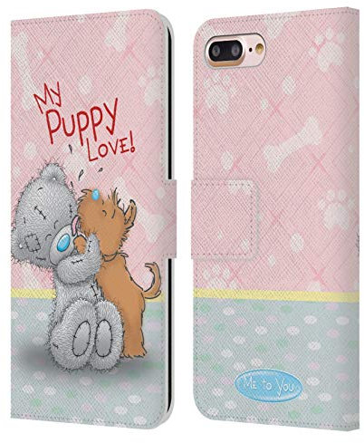 Head Case Designs Officially Licensed Me To You Dog Pet Classic Tatty Teddy Leather Wallet Case Compatible With Apple iPhone 7 Plus/iPhone 8 Plus