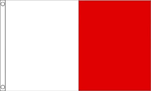 Bandiera della contea irlandese bianca e rossa - 100% poliestere con occhielli - FlagSuperstore©