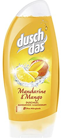 Duschdas Duschgel Damen Vergnügt mit fruchtig frischem Mandarine & Mango Duft, pH-Hautneutral (1 x 250 ml)