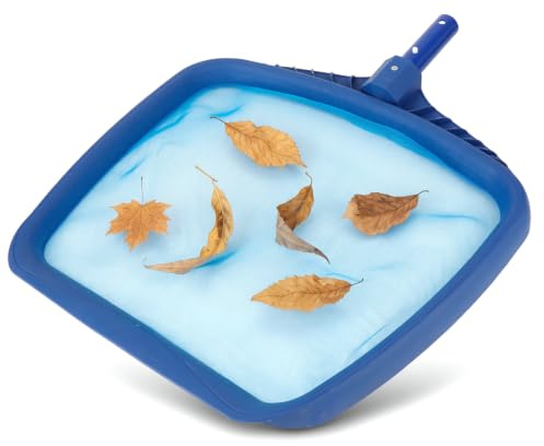 HERCHR Pool Skimmer Pool Net zur Reinigung, Pool Leaf Rake Pool Skimmer Korb Fine Mesh Leaf Skim Net Swimmingpool Zubeh?r