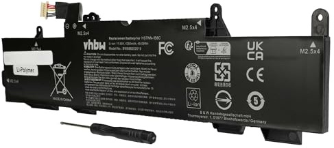 vhbw Batterie Compatible avec HP EliteBook 840 G5 Healthcare Edition | 840 G5 i7 8550U/8GB/256GB ordinateur portable (4250mAh, 11,55V, Li-ion)