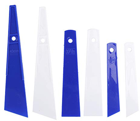 Abstrich Kleber Schaber Kunststoff Kleber Abstriche 6 Stück Klebestreuer Mini Sticks Abstrich Applikator DIY Schaber für Leder Handwerk