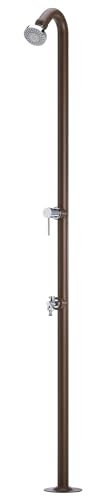 Belfer 42D4 Doccia da Esterno con Miscelatore Acqua Fredda Acqua Calda con Soffione in Ottone Cromato Colore Ruggine