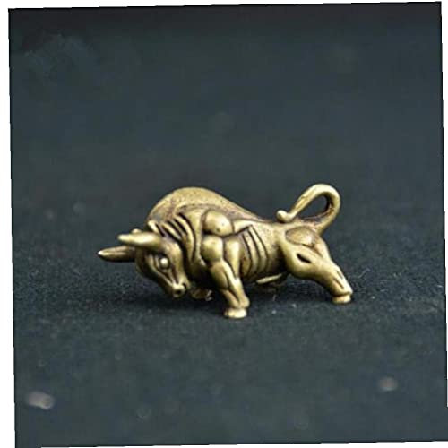 Onsinic Antike Figuren Sammlung Reines Messing Wall Street Bull Kleine Statue Ornament Für Hauptdekor