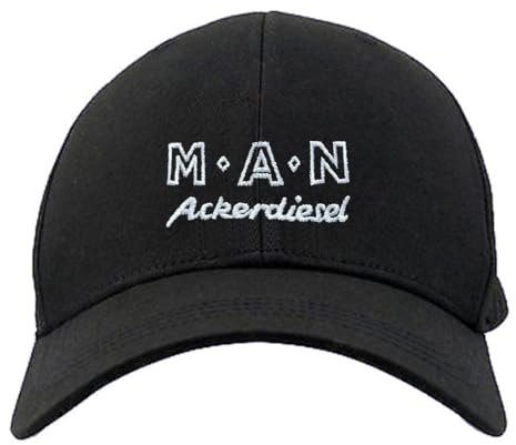 Oldtimer Kappe M-A-N Ackerdiesel Baseball-Cap Traktor Fanartikel Mütze mit gesticktem Motiv