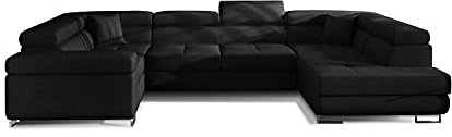 All4All Ecksofa Felix mit Schlaffunktion Bettkasten Wohnlandschaft Eckcouch Sofa Couch Polstersofa Möbel Links Rechts 23 (Sawana14, Rechts)