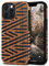 Tasikar Handyhülle Kompatibel mit iPhone 13 Pro Max Hülle, Leder und Holz Hybrid Case Kompatibel für iPhone 13 Pro Max 6,7-Zoll 2021 (Leder & Holz)