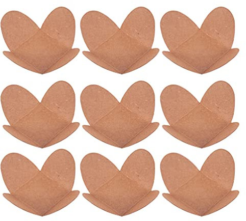 Yardwe Envoltura de trufa de Chocolate, 200 Piezas de moldes para Magdalenas, moldes de Papel para Hornear, moldes para Galletas, Chocolate y (Khaki)