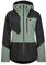 Ziener Damen TARSI Ski-Jacke/Freeride | sympatex, PFC frei, Wolle, black.green mud, 34