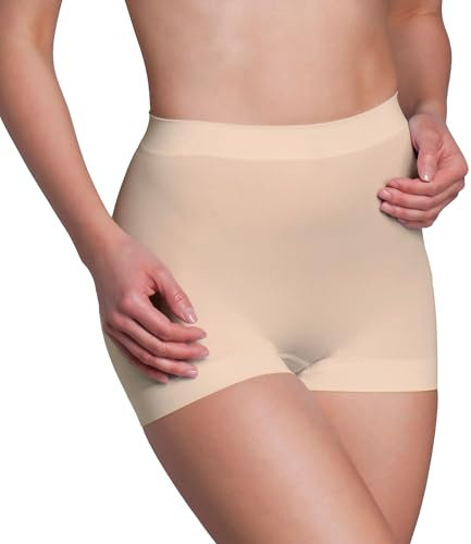 Miss Perfect Shapewear Damen - Panty Damen (S-2XL) Body Shaper Damen Bauchweg Unterhose Damen - nahtlos & formend, Farbe:Haut (SK), Größe:M