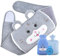 Hot Water Bottle Water-Filled hot Water Bag with a Soft Waist Cover and a Waist Belt Rubber Hot Water Pouch + Funnel for Pain Relief for Neck, Back, Shoulder and Legs