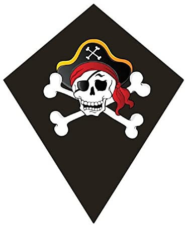 Icare - Cerf-Volant Monofi-Eddy PIRATE-65 x 65 cm Traditionelle Spiele, Mehrfarbig (IMAK018)