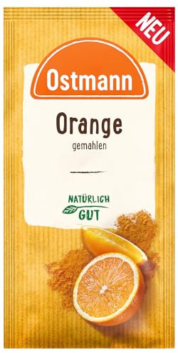 Ostmann Gewürze - Orange gemahlen - verleiht Gebäck, Süßspeisen und Getränken eine fruchtige Note - 10 g im Beutel
