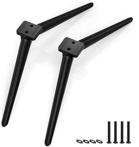 Metal TV Legs for TCL TV Stand Legs, Only for TCL 50Q650F 55Q650F 65Q650F 70S446 75S451 75S453 75S455, Only for TCL 50 55 65 70 75 Smart TV Stand with Secrews and Instructions, Stable and Sturdy