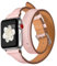 Soyeacrg Compatibile con Cinturino Apple Watch 49mm 45mm 44mm 42mm 41mm 40mm 38mm, Cinturino Sottile Doppio Giro in Vera Pelle per iWatch Ultra 1 2 Series 9 8 7 6 5 SE 4 3 2 1,Pink,42/44/45/49mm