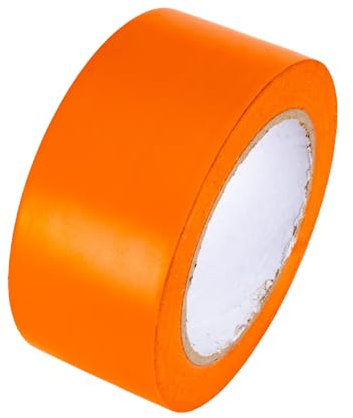 GTSE Nastro di marcatura per pavimento, 100 mm x 33 m, arancione – per piste da ballo e palestre, 1 Rotolo