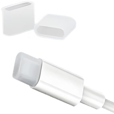 FeJu USB-C Schutzkappe | 6er Pack | Transparent | Kunststoff | Staubschutzkappe USB-C Stecker, Staubdichte Abdeckung, Staubschutz, Abdeckkappen für USB Typ-C