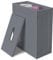 raxter Slimline Wooden Bathroom Storage Unit, Toilet Roll Paper Cabinet, Compact Shaker, Multi-Purpose Cleaning Tidy Box (Grey)