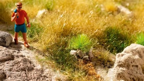 NOCH Profi-Grasbüschel „trockenes Gras“, für realistisches Modellbau-Dekoration von Wiesen, 25 Stück für Diverse Spurweiten
