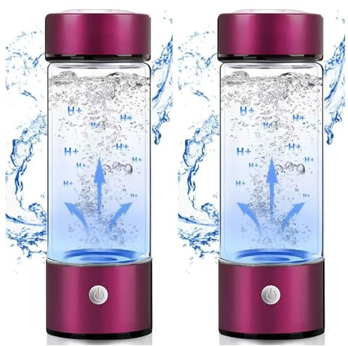 Wasserstoff-Infused Water Bottle – Tragbare Elektrolyse-Wasserflasche, strahlgeschütztes Borosilikatglas, definiert Hydratation mit reichhaltigem Wasserstoffwasser für Gesundheitsbegeisterte neu