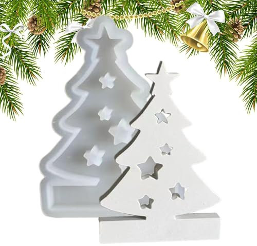Kreativer Weihnachtsbaum Silikon-Weihnachtsbaumform Silikonform Desktop Kerzen Gießform Weihnachtsbaum Kerzengießform Weihnacht Silikonform Tannenbaum Ornament