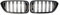DZSQTGJKIO Vorderen Grill Auto Front Niere Kühlergrill Haube Racing Grill Doppel Lamellen Grills ABS Grille Für 6-Serie GT G32 2018 2019 2020 Gitter(Schwarz glänzend)