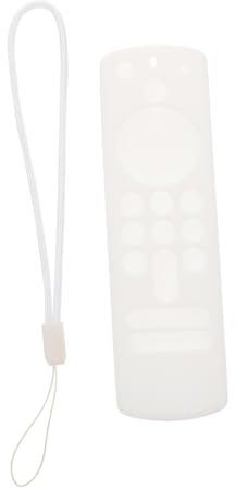 ARTIBETTER Silikon-schutzhülle für Die Sprachfernbedienung für Echo 3. Generation Fernbedienungsabdeckung Stoßfest Leicht Zugängliche Tasten Weiß