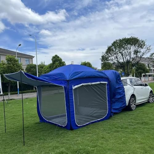 Heckzelt Kombi Kofferraum Zelt Für 5-8 Personen, Auto SUV Heckklappenzelt Zelt, Auto Heckklappe Vorzelt, Heckklappenzelt Für Pkw Kombi 4 Jahreszeiten Wasserdicht Langlebig Für Outdoor-Camping
