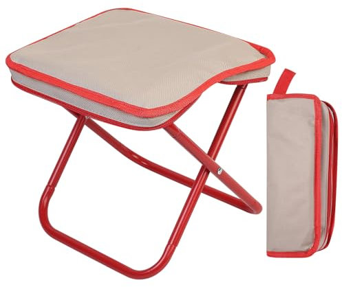 Xujinsongg Tabouret de Camping Pliable, Portable et Pliable, Hauteur 25 cm, Petit Tabouret léger et Pliable, idéal pour Les Voyages, la randonnée, Le Jardin, la Plage ou la pêche.