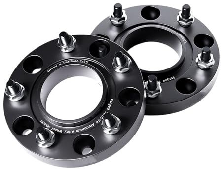 Spürverbreiterung Für Ford Für S-MAX 2/4PCS PCD 5x108 CB 63.4 M14 X 1.5 5 Lugs Spurverbreiterungen Aluminium Nabe Verbreiterter Adapter Distanzscheibe Räder(2pcs 25mm-BK)