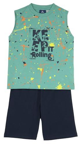 Completo con Canottiera e Pantaloncini Bambini e ragazzi con Stampa di Colorate Grafiche 261