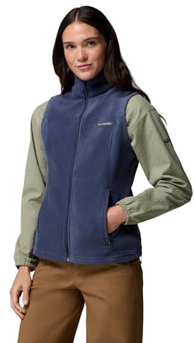 Columbia Gilet da donna Benton Springs, gilet in pile, colore nero, XL