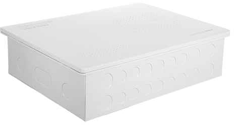 TOBBOMEY Recessed Wall Junction Box White Built Cable Connection Box for Network Power Av Hidden Wiring
