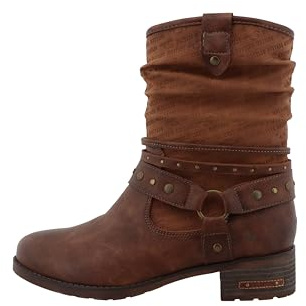 MUSTANG Damen Stiefeletten Fabienne | Erwachsene KlassischeStiefeletten | 15M0062004 | Weite G | Reißverschluss | Polyurethan (PU) | Rust (00066) | 40 EU