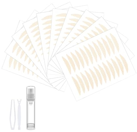 Stripes Unsichtbar für Schlupflider, Monolider & geschwollene Augenlider Professionelle Schlupflid Tapes– Professionelle Schlupflid Tapes für Sofort Lifting bei Schlupflidern & innerem Lid (240 Pads)