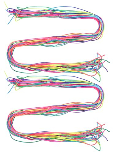 PLAFOPE 60 Stück Bunte Haarbänder zum Flechten Farbige Flechtkordeln für Teenager Wiederverwendbare Haarwickel für Kreative Flechtfrisuren bei Partys und Alltag