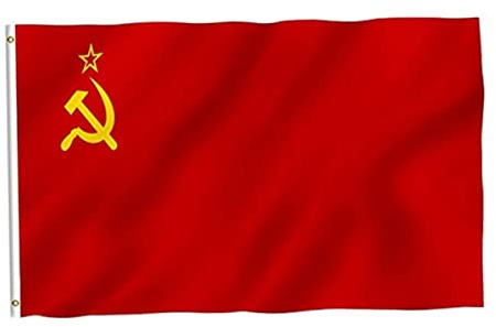 Bandiera dell'Unione Sovietica, bandiera nazionale comunista decorazione nazionale doppia cucitura / 36x60 pollici